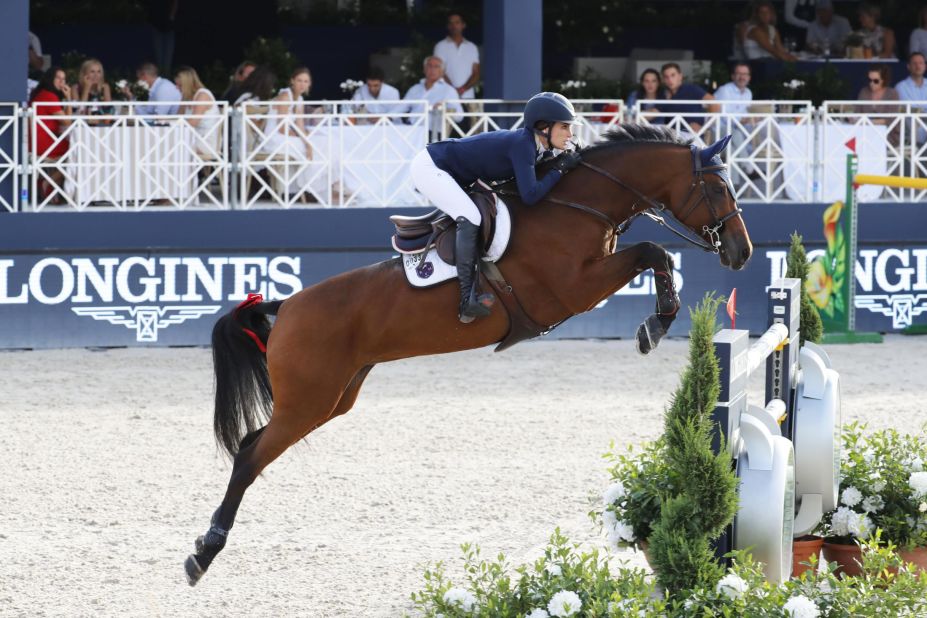 <strong>Saint-Tropez:</strong> Jessica Springsteen rode RMF Zecilie to her very first individual victory on the Global Champions Tour. 