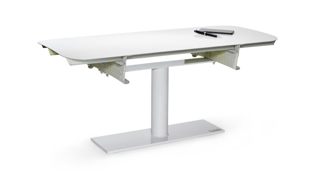 <strong>Unique pieces:</strong> This coffee table, priced at 1,399 euros ($1,547), is a one-off item made from the aircraft's side panel.