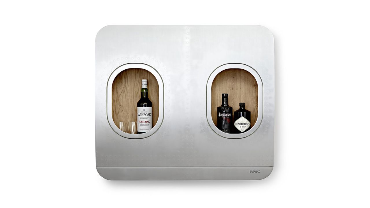 <strong>High-quality items: </strong>Two of its windows have been converted into a trendy wall bar.