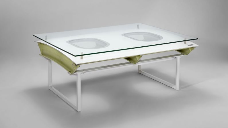 <strong>Inventive collection: </strong>Various parts of the plane have been transformed into quirky coffee tables.