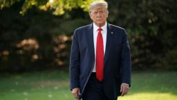 US President Donald Trump comes out of the Oval Office for his departure from the White House on September 16, 2019 in Washington, DC. - President Trump is traveling to Albuquerque, New Mexico to deliver remarks at a "Keep America Great Rally"
