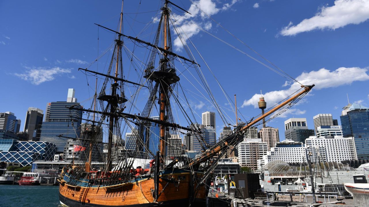 A replica of the Endeavour in Sydney