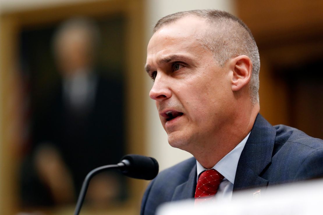 Corey Lewandowski, the former campaign manager for President Donald Trump, testifies to the House Judiciary Committee on Tuesday in Washington.