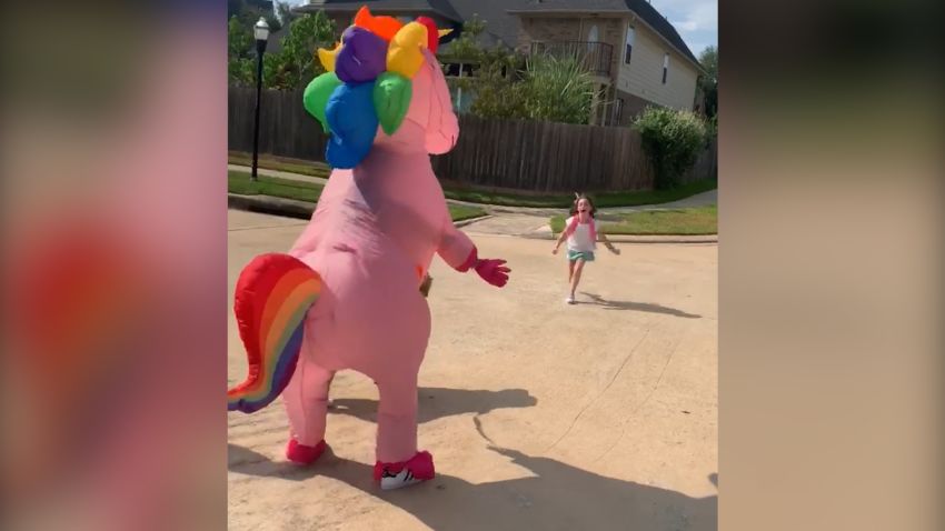 unicorn costume mom