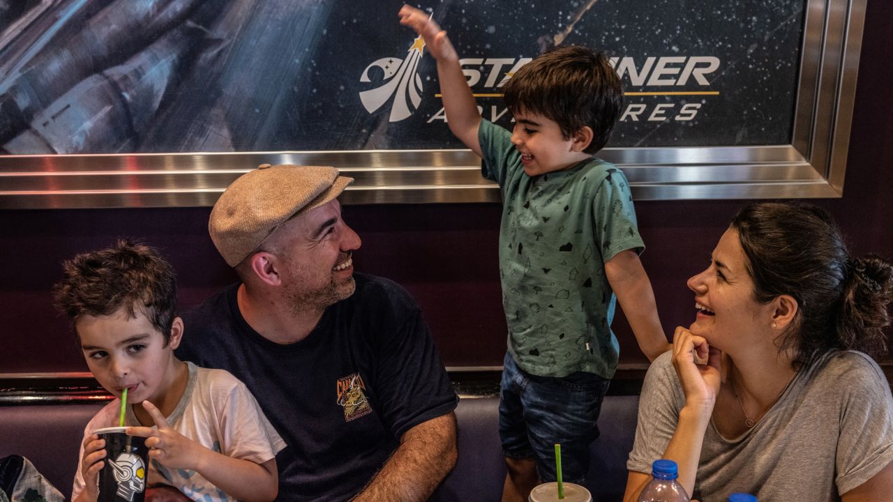 <strong>Lacking that Disney buzz: </strong> "It's a bit subdued," said Annamarie Devitt, who was visiting the park with her husband and children. "It's just not the buzz of Disneyland that I expected."