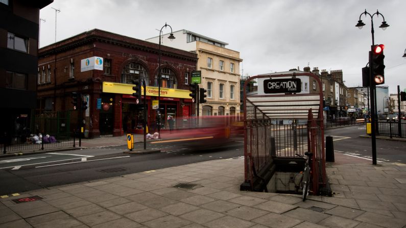 <strong>Inventive transformation:</strong> The exterior of South Kentish Town station, which closed in 1924, has been transformed into a shop.