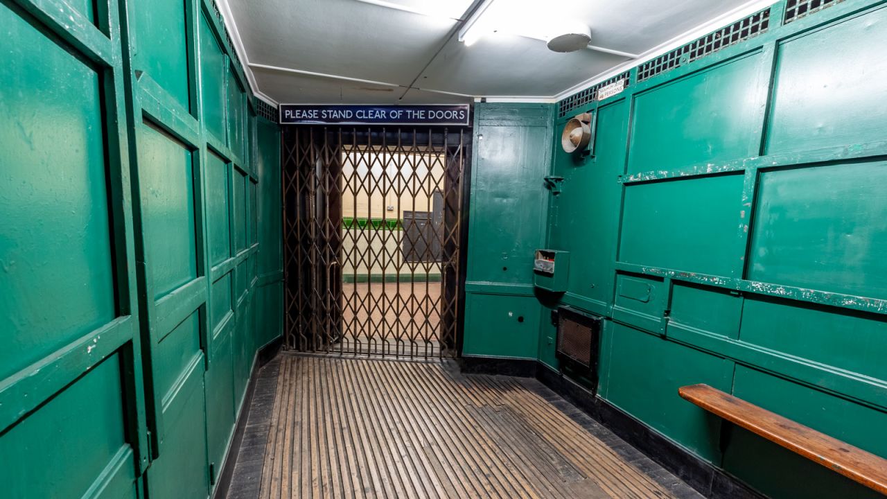 <strong>Abandoned station: </strong>The interior of one of the original Otis lifts at Aldwych.