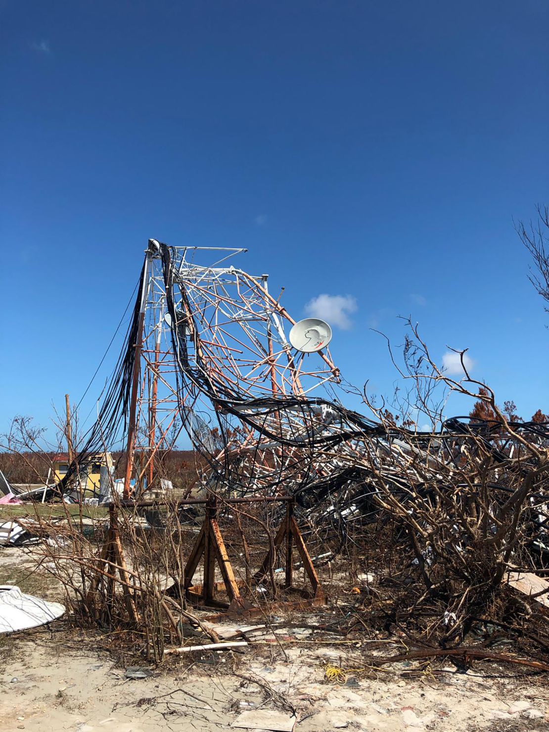 Much of the infrastructure on the eastern half of Grand Bahama is destroyed.
