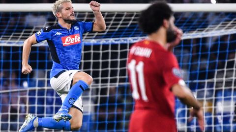 Napoli's Belgian forward Dries Mertens gave the Serie A team the lead.