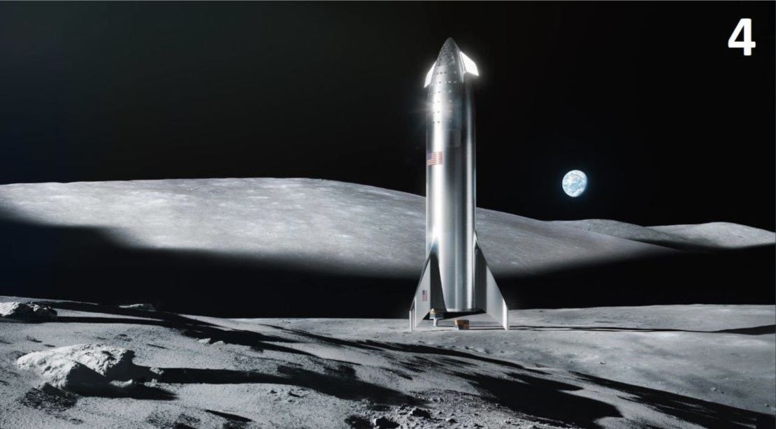 Musk has also suggested Starship could be used for lunar exploraiton as well as crewed exploration into deep space.