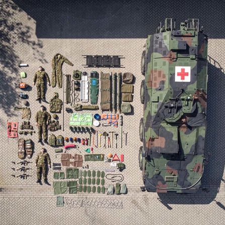 The Royal Netherlands Army shared this image for the #TetrisChallenge.