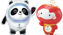 Bing Dwen Dwen and Shuey Rhon Rhon, the mascots for the 2022 Beijing Olympic and Paralympic Winter Games.