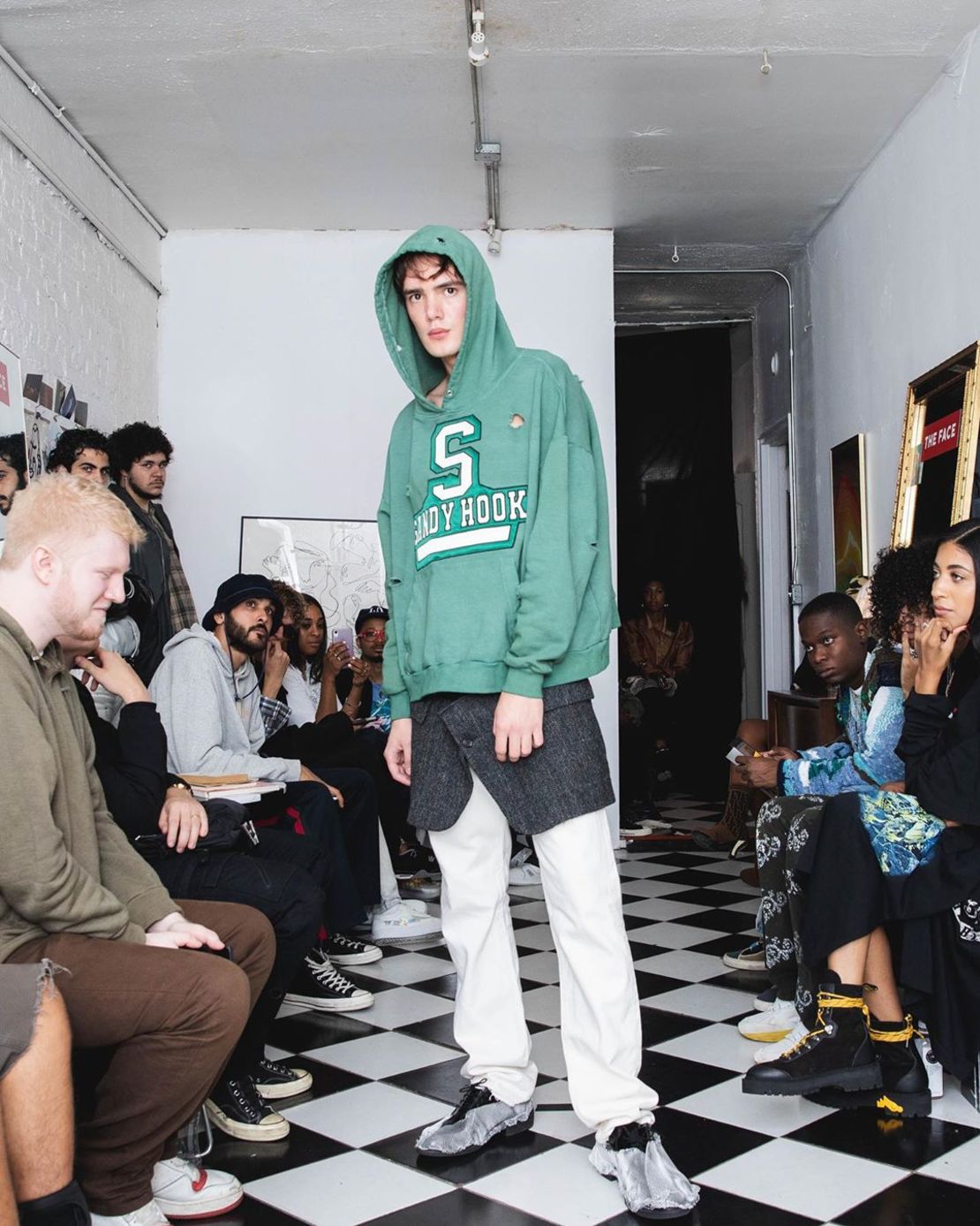 The brand sparked outrage during New York Fashion Week in September for showcasing hoodies with the names of schools and colleges where some of the deadliest mass shootings in the US have occurred.