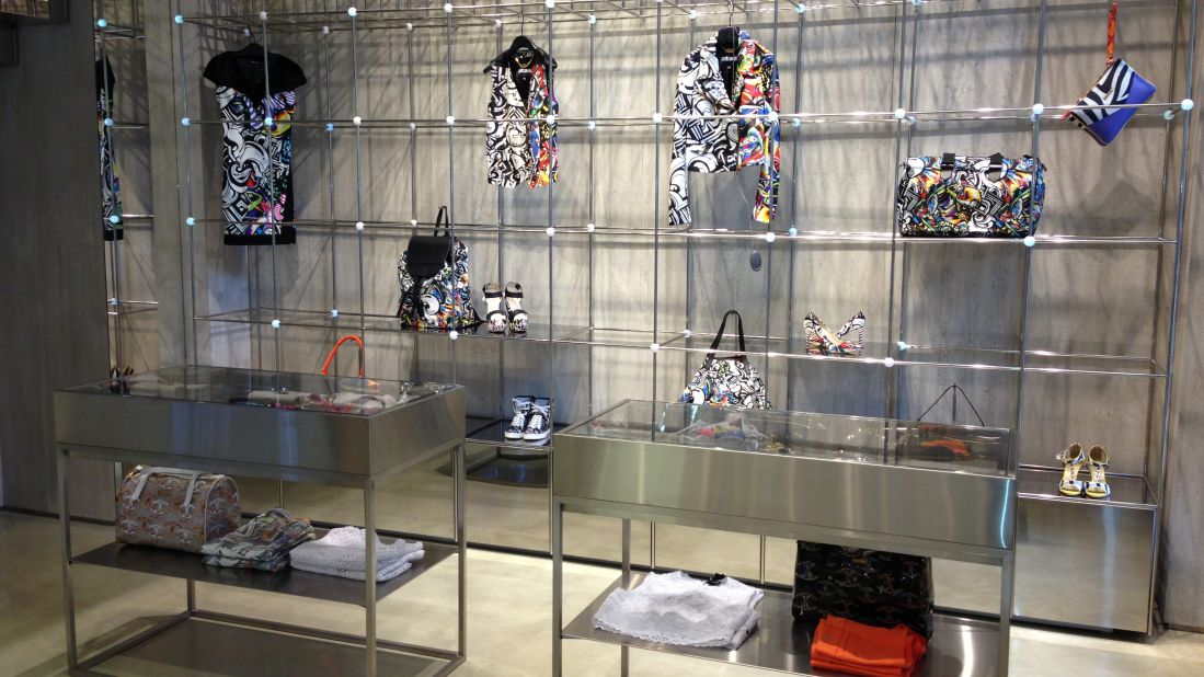 Women Luxury Handbags In A Store In Milan. Fashion Shop Display