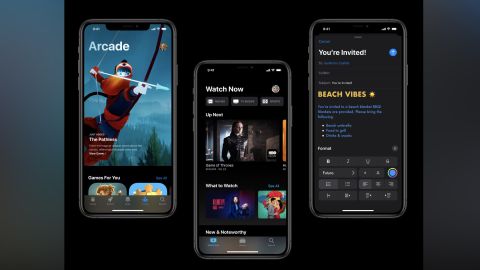 The latest version of Apple's mobile operating system is set to become available for download on Thursday. One of the most talked about new features: Dark Mode.