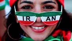 TOPSHOT - An Iranian supporter is seen outside the stadium ahead of the Russia 2018 World Cup Group B football match between Iran and Spain at the Kazan Arena in Kazan on June 20, 2018. (Photo by Benjamin CREMEL / AFP) / RESTRICTED TO EDITORIAL USE - NO MOBILE PUSH ALERTS/DOWNLOADS        (Photo credit should read BENJAMIN CREMEL/AFP/Getty Images)