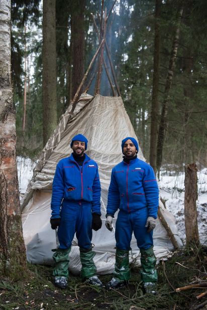 The two Emirati astronauts trained in how to stay alive in the brutal Russian winter in case they land in an unexpected location.