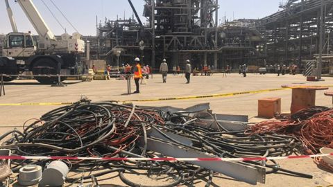 CNN's Nic Robertson visited the oil facility in Khurais on Friday,  to see the extent of the damage the attack caused. 