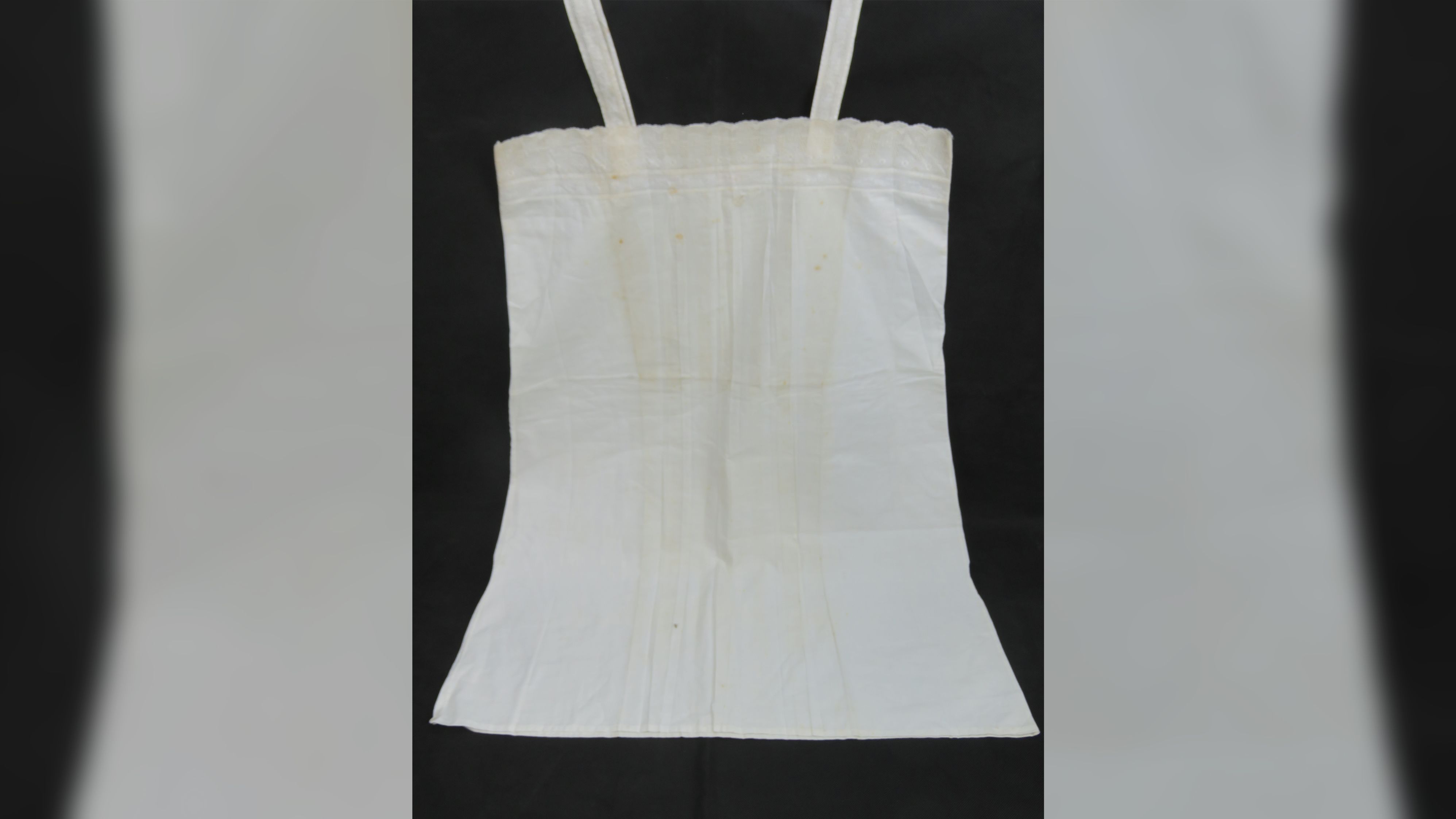 A white lace nightgown bearing Eva Braun's personal monogram was also sold in the auction. 