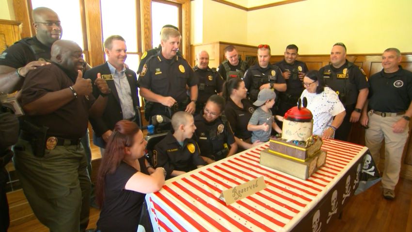 beyond the call of duty smyrna georgia police cerebral palsy surprise party