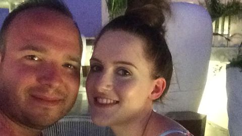 James and Rebecca Hyam are on their honeymoon in Cancun, Mexico.