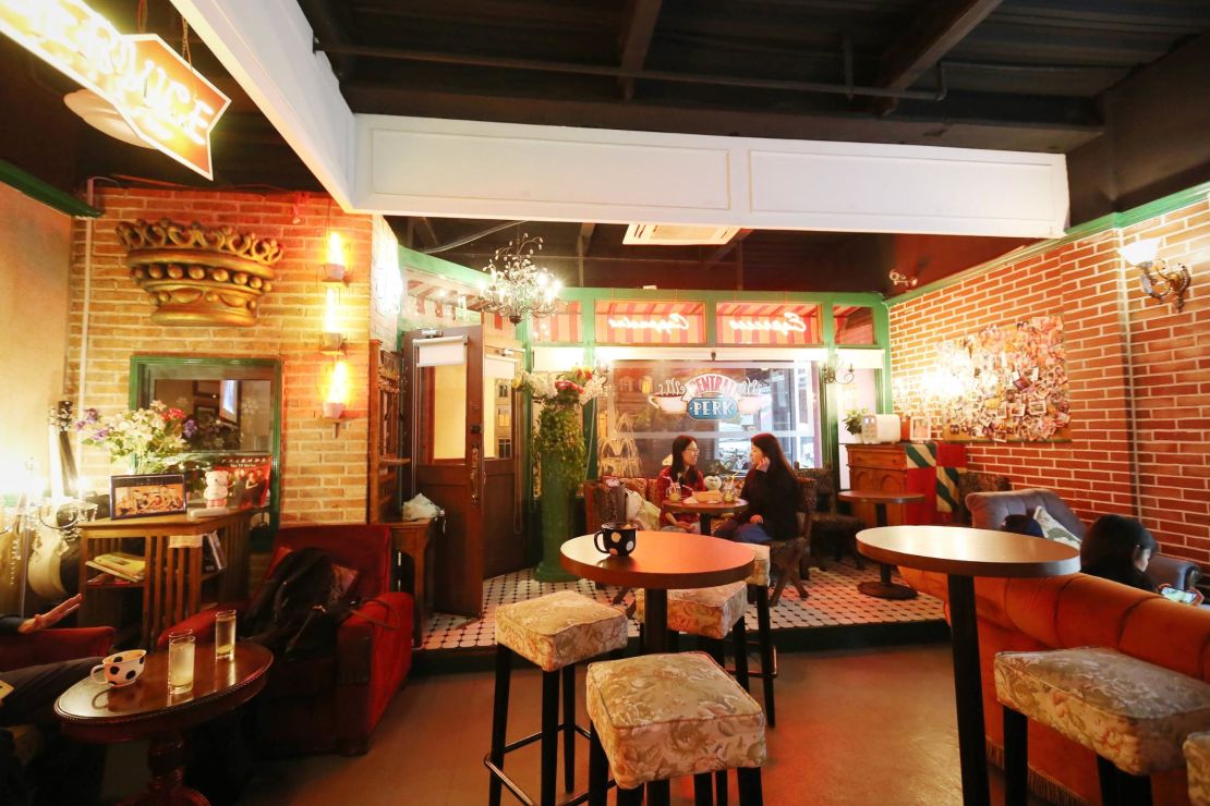 A cafe in Shanghai, inspired by the Central Perk coffee shop in "Friends."