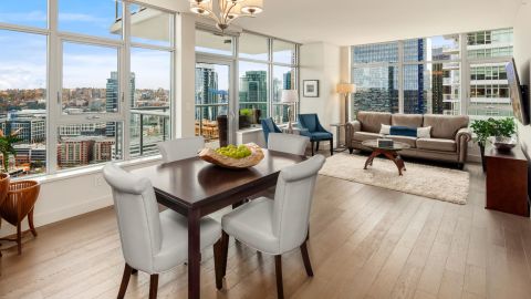 This two-bedroom condo near the Amazon headquarters in Seattle was reduced to $1.198 million from $1.395 million.