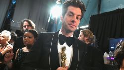 HOLLYWOOD, CA - FEBRUARY 24:  In this handout provided by A.M.P.A.S., Mark Ronson poses with the Music (Original Song) award for 'Shallow' from 'A Star Is Born' backstage during the 91st Annual Academy Awards at the Dolby Theatre on February 24, 2019 in Hollywood, California.  (Photo by Matt Petit - Handout/A.M.P.A.S. via Getty Images)