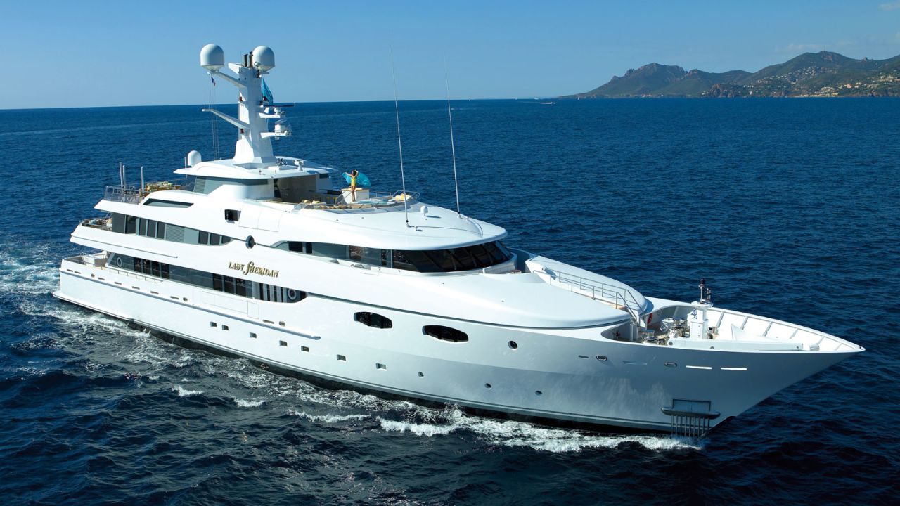 <strong>Lady Sheridan: </strong>Built by renowned German shipyard Abeking & Rasmussen in 2007 and refitted in 2016, Lady Sheridan is available for purchase, with an asking price of $39,950,000 and measures 57.9 meters.