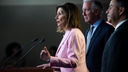 Speaker of the House Nancy Pelosi, D-Calif., speaks during press conference at the Capitol in Washington on Thursday September 19, 2019. 