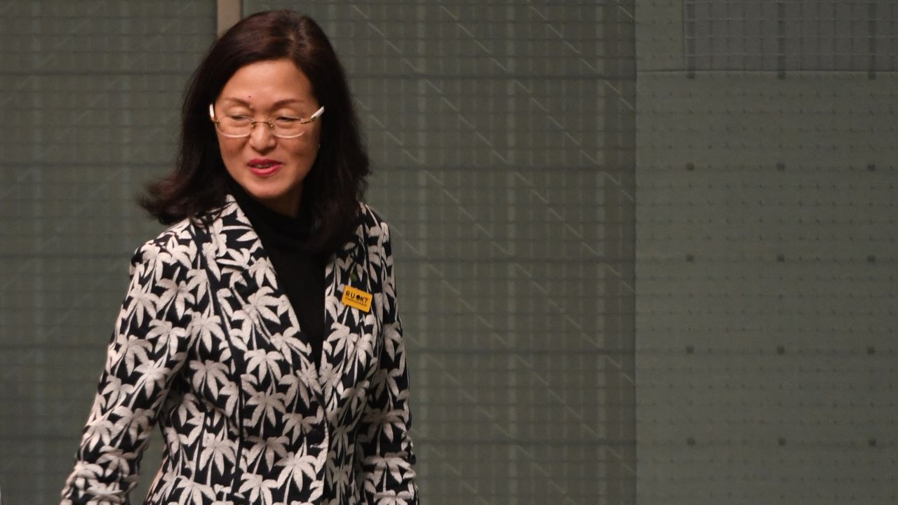 Liberal backbencher Gladys Liu arrives at Question Time at Parliament House on September 12 in Canberra, Australia.
