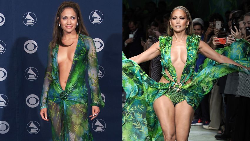 jennifer lopez versace side by side