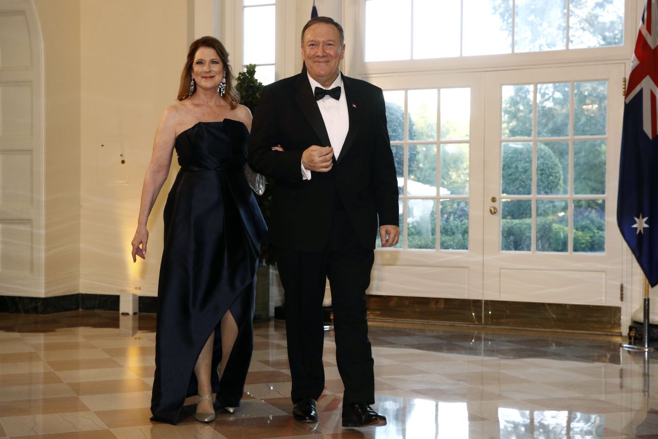 Secretary of State Mike Pompeo and his wife Susan Pompeo 