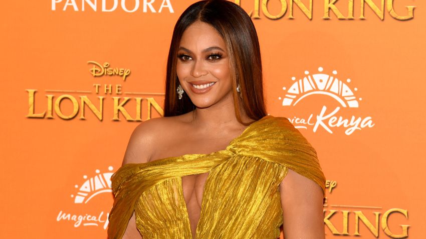 LONDON, ENGLAND - JULY 14:  Beyonce Knowles-Carter attends the European Premiere of Disney's "The Lion King" at Odeon Luxe Leicester Square on July 14, 2019 in London, England. (Photo by Gareth Cattermole/Getty Images for Disney)