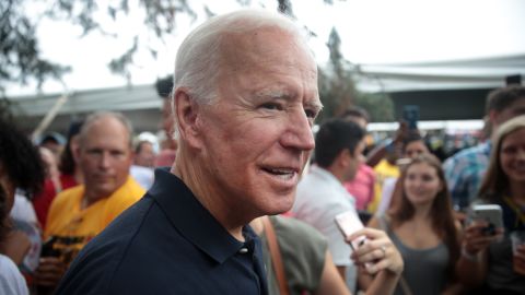 Former Vice President Joe Biden attends the Polk County Democrats' Steak Fry on this weekend in Des Moines, Iowa.  (Photo by Scott Olson/Getty Images)