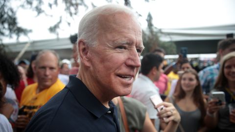 Former Vice President Joe Biden attends the Polk County Democrats' Steak Fry on this weekend in Des Moines, Iowa. (Photo by Scott Olson/Getty Images)