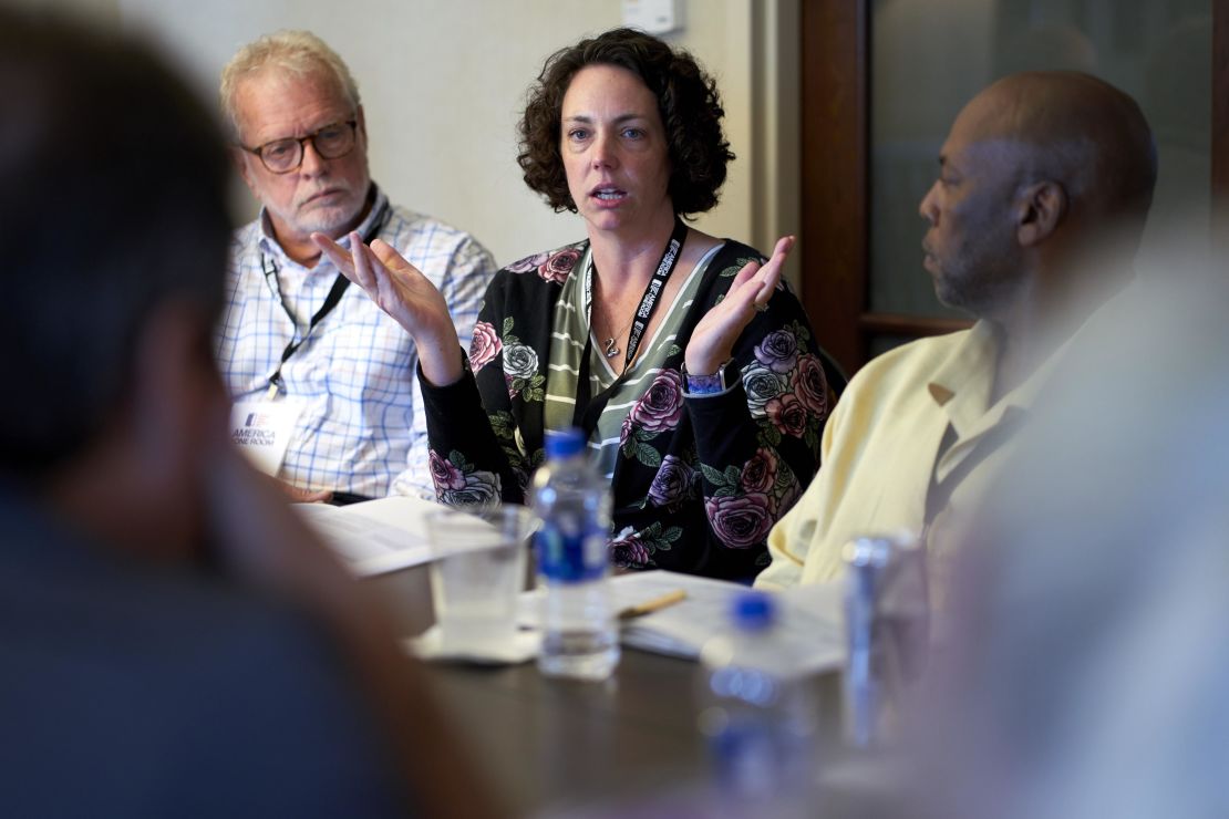 Kathleen Mierzwa at the America in One Room gathering in Grapevine, Texas.