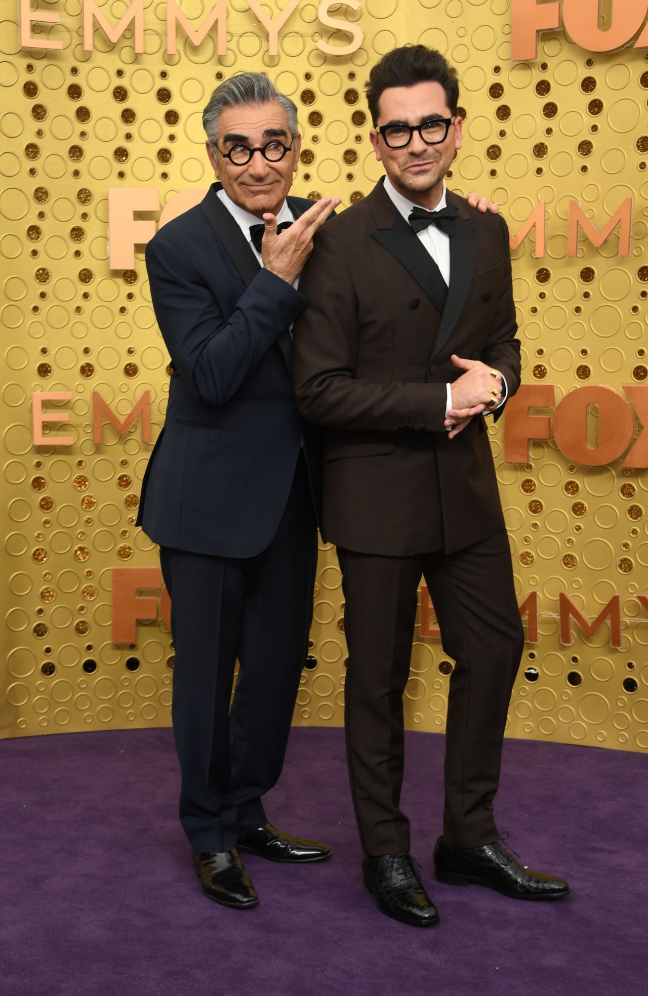Left to right: Eugene Levy and his son Daniel Levy