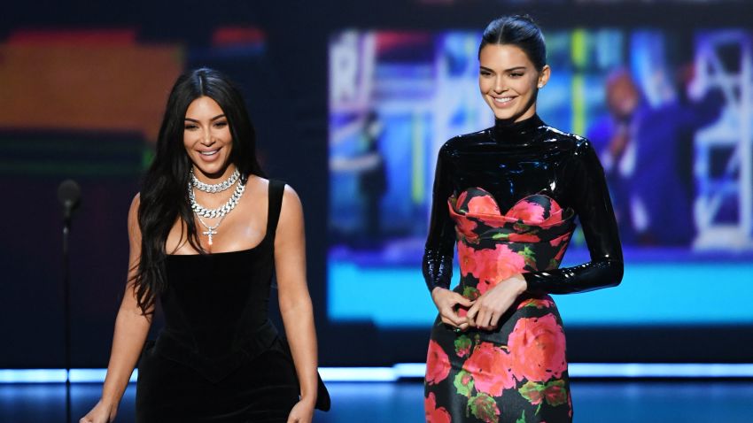 LOS ANGELES, CALIFORNIA - SEPTEMBER 22: (L-R) Kim Kardashian West and Kendall Jenner speak onstage during the 71st Emmy Awards at Microsoft Theater on September 22, 2019 in Los Angeles, California. (Photo by Kevin Winter/Getty Images)