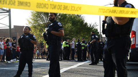 Some environmental activists are arrested as they protest Monday in Washington.