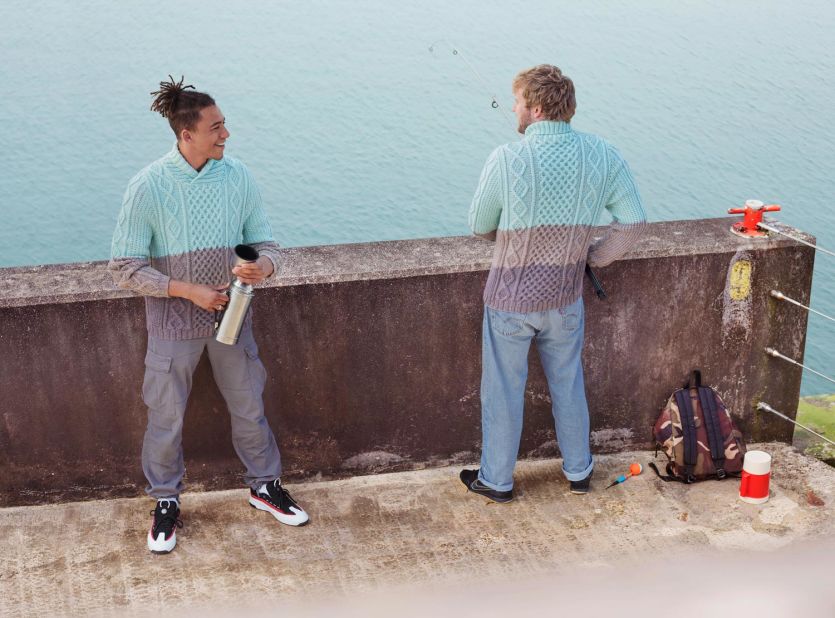 Ford asked skateboarders Dre and Tom to pose for this photo, to step away from the stereotypes around people who fish.
