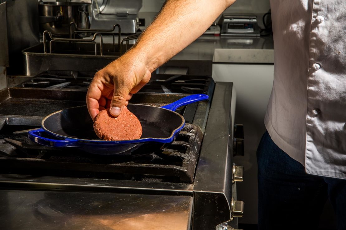 The Awesome Burger is designed to look, cook and taste like real meat. 