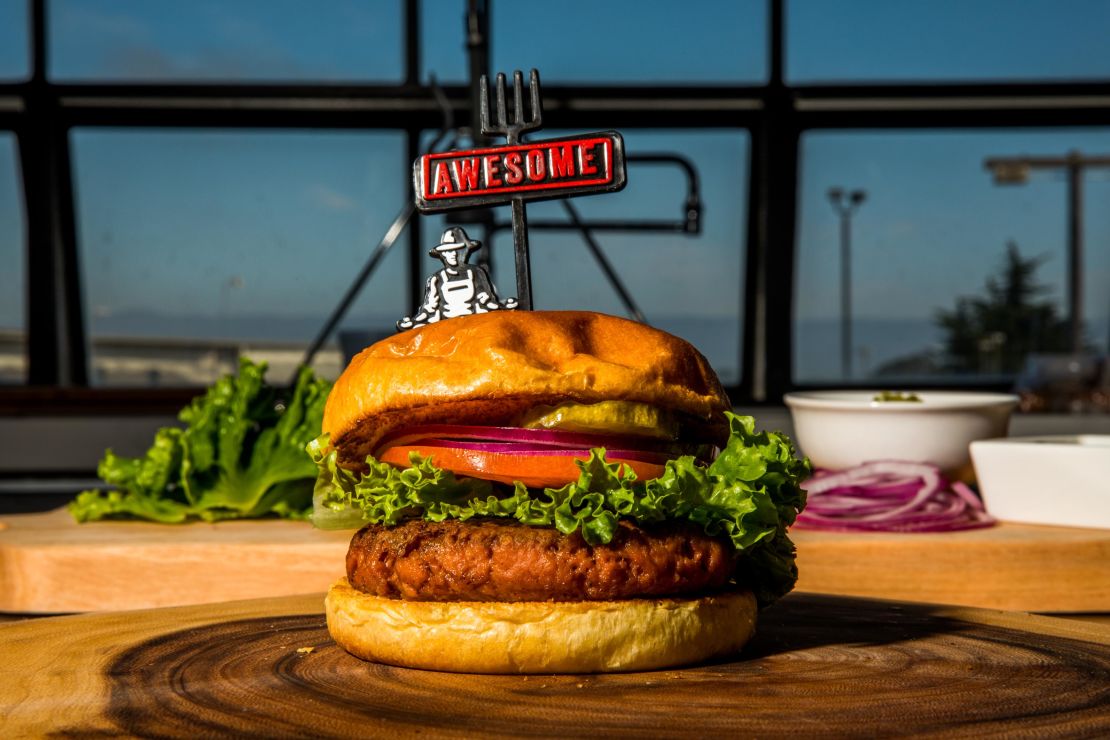 The Awesome Burger in all its glory.