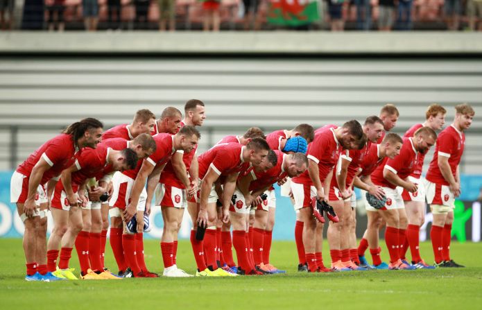 Wales show appreciation to the fans after its win but attention will turn to its meeting with Australia next.