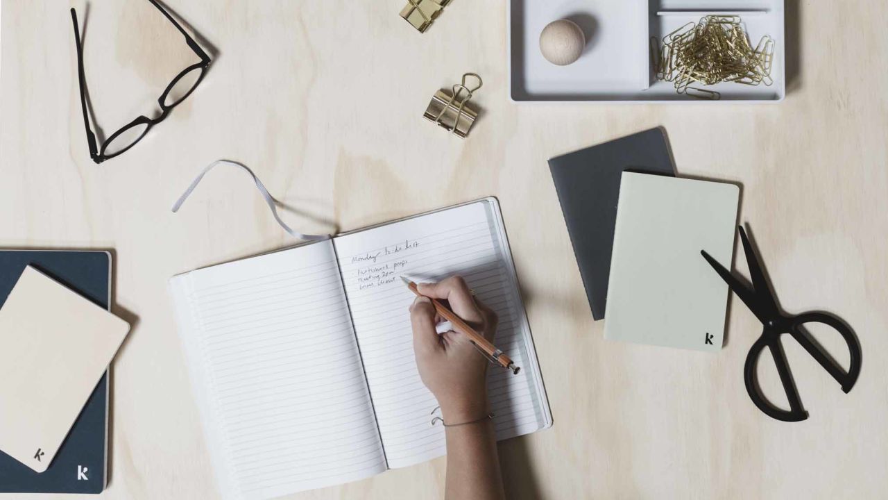 The brand sells notebooks and planners made with its stone paper.