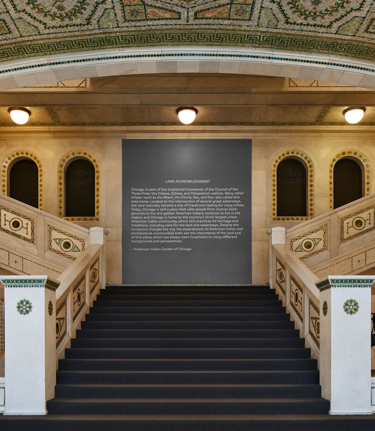 "Land Acknowledgement" (2019) by American Indian Center of Chicago