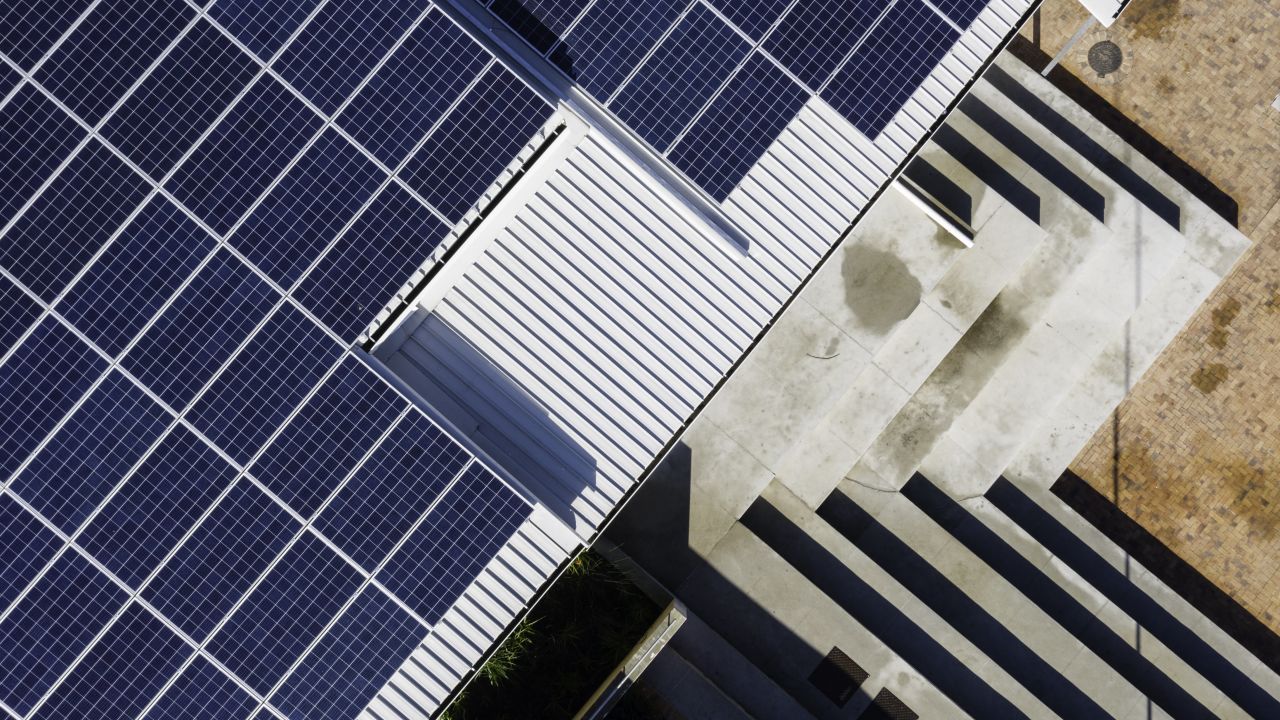 7,344 solar cells are provided by Sun Exchange on the roofs of Protea Heights Academy in Cape Town.