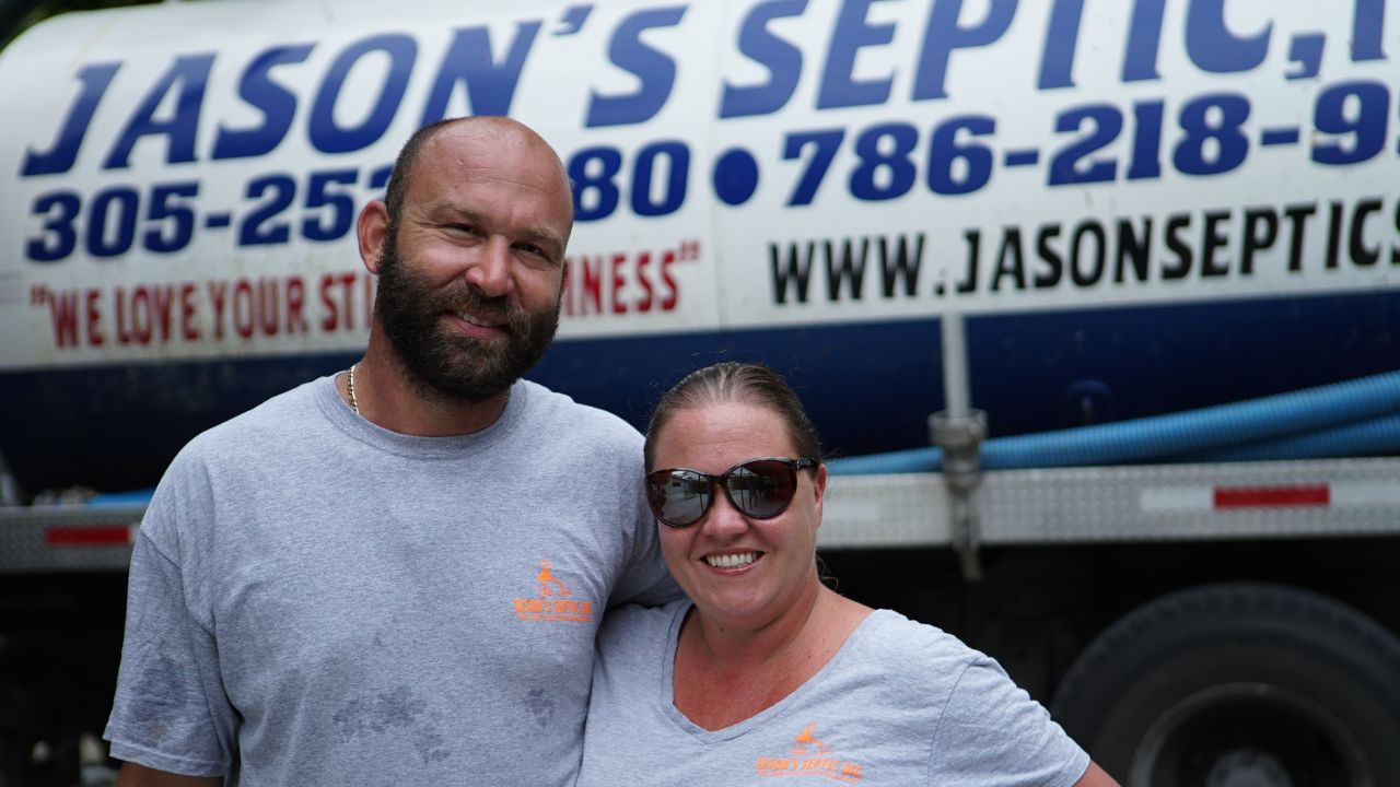 Jason and Brittnie Nesenman have a lot of extra work fixing septic systems that are vulnerable to the climate crisis.