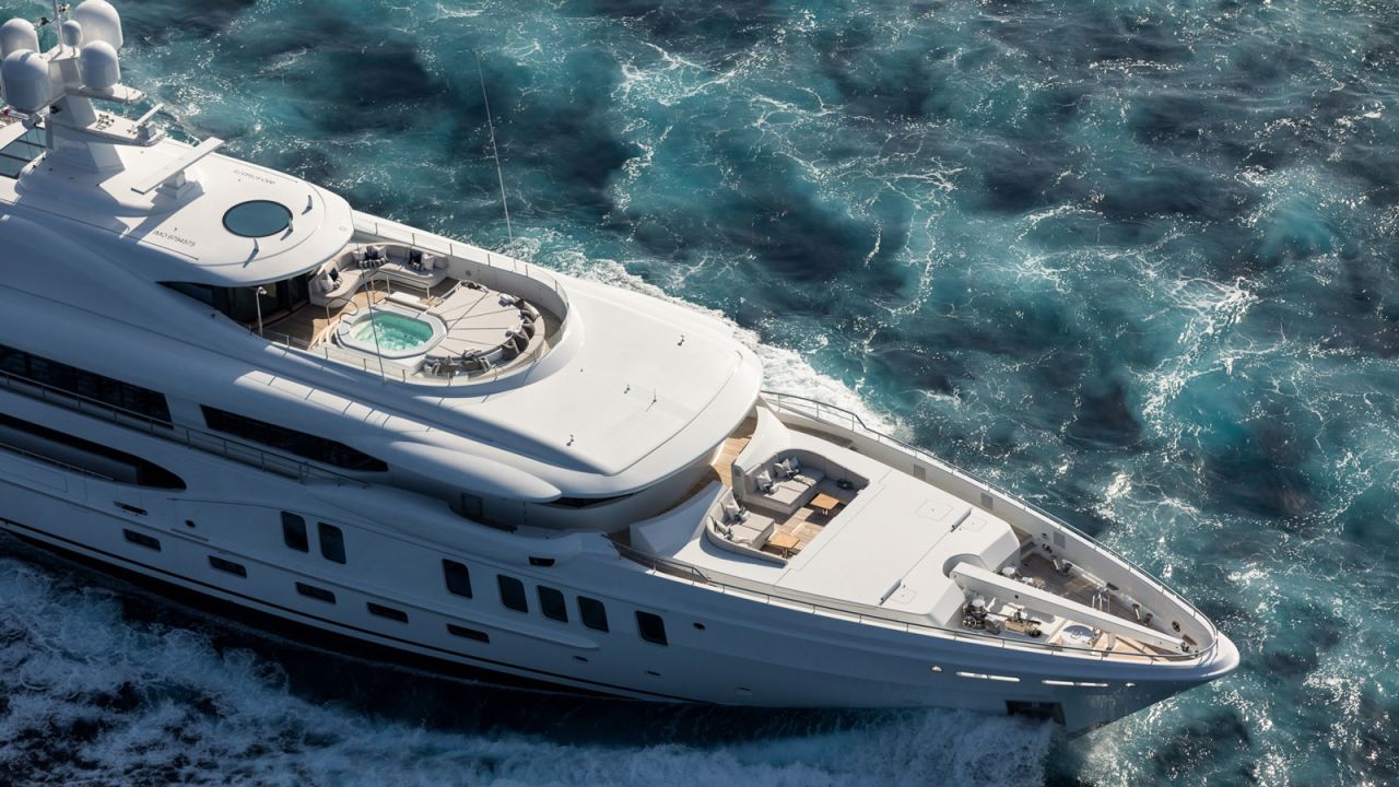 <strong>Aurora Borealis: </strong>This impressive luxury yacht measures 67 meters and is currently on the market for 79.5 million euros ($87 million).