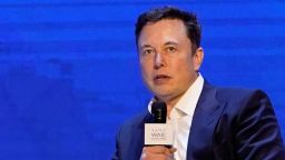 FILE PHOTO: Tesla Inc CEO Elon Musk attends the World Artificial Intelligence Conference (WAIC) in Shanghai, China August 29, 2019. REUTERS/Aly Song/File Photo
